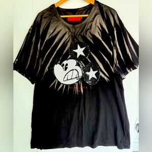 VIERICHE Black Sequined Mickey T-Shirt